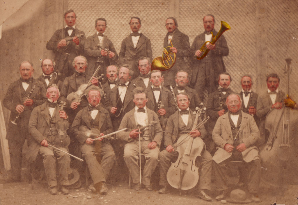 Das Orchester um 1860
